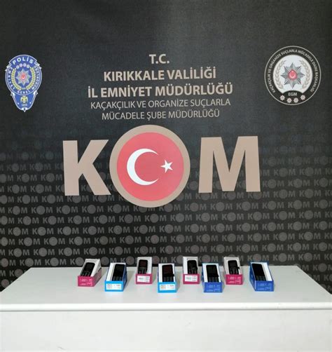 Kırıkkale’de 51 adet kaçak cep telefonu ele geçirildis